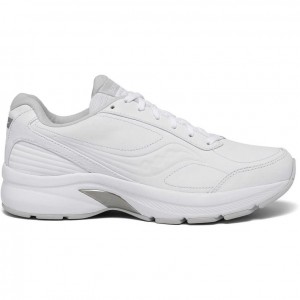 White Men's Saucony Omni Walker 3 Walking Shoes | SINGAPORE-BXICL