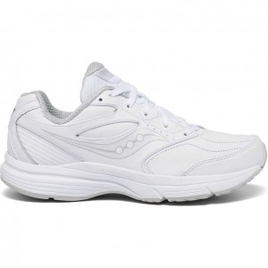 White Women's Saucony Integrity Walker 3 Wide Running Shoes | SINGAPORE-PGRED