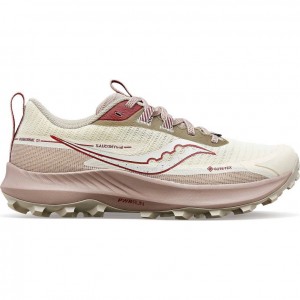 White Women's Saucony Peregrine 13 GTX Trail Running Shoes | SG-LJPDN