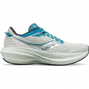 White Women's Saucony Triumph 21 Running Shoes | SG-SPJUM