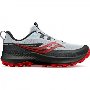 White / Black Men's Saucony Peregrine 13 Trail Running Shoes | SG-TODYI