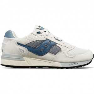 White / Blue Men's Saucony Shadow 5000 Sneakers | SG-UQXBO