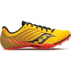 Yellow Men's Saucony Spitfire 5 Spikes | SINGAPORE-BMFLW