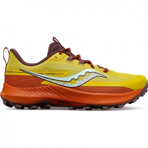 Yellow Women's Saucony Peregrine 13 Trail Running Shoes | SG-UJHWS