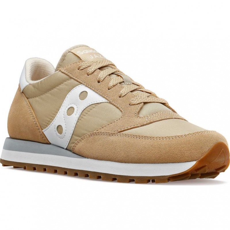 Beige Women's Saucony Jazz Original Sneakers | SG-COWVZ