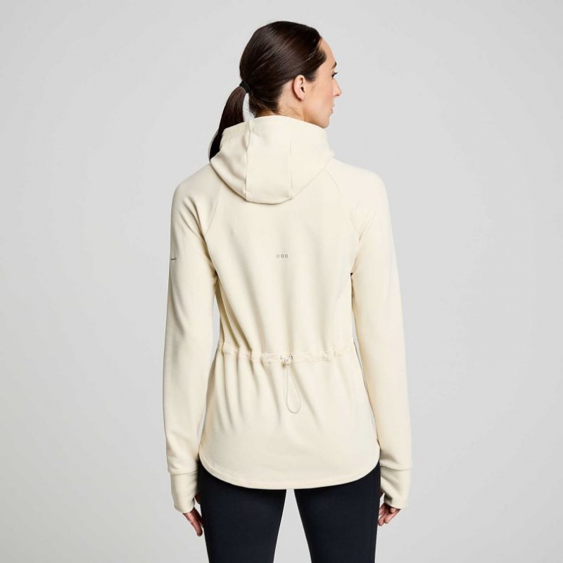 Beige Women's Saucony Triumph Tunic Hoodie | SINGAPORE-IRDGO