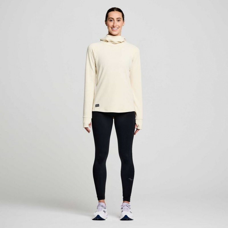 Beige Women's Saucony Triumph Tunic Hoodie | SINGAPORE-IRDGO