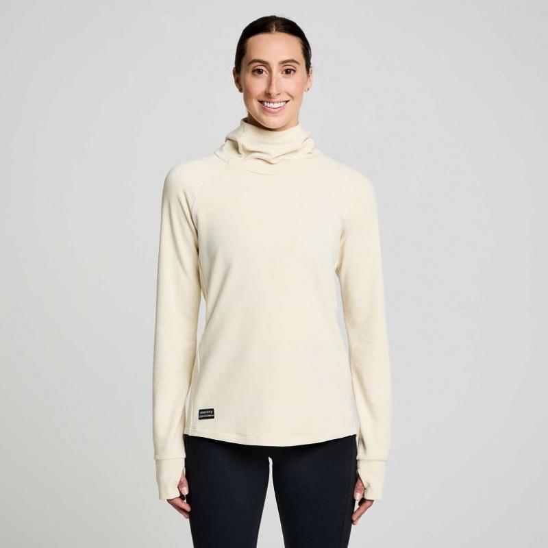 Beige Women\'s Saucony Triumph Tunic Hoodie | SINGAPORE-IRDGO