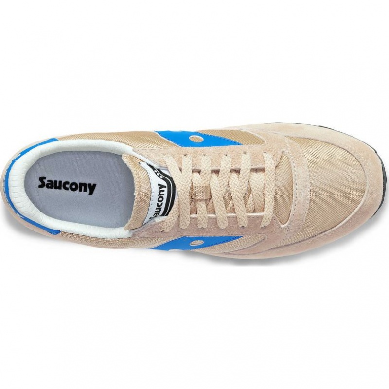 Beige / Blue Men's Saucony Jazz 81 Sneakers | SINGAPORE-VKRMB