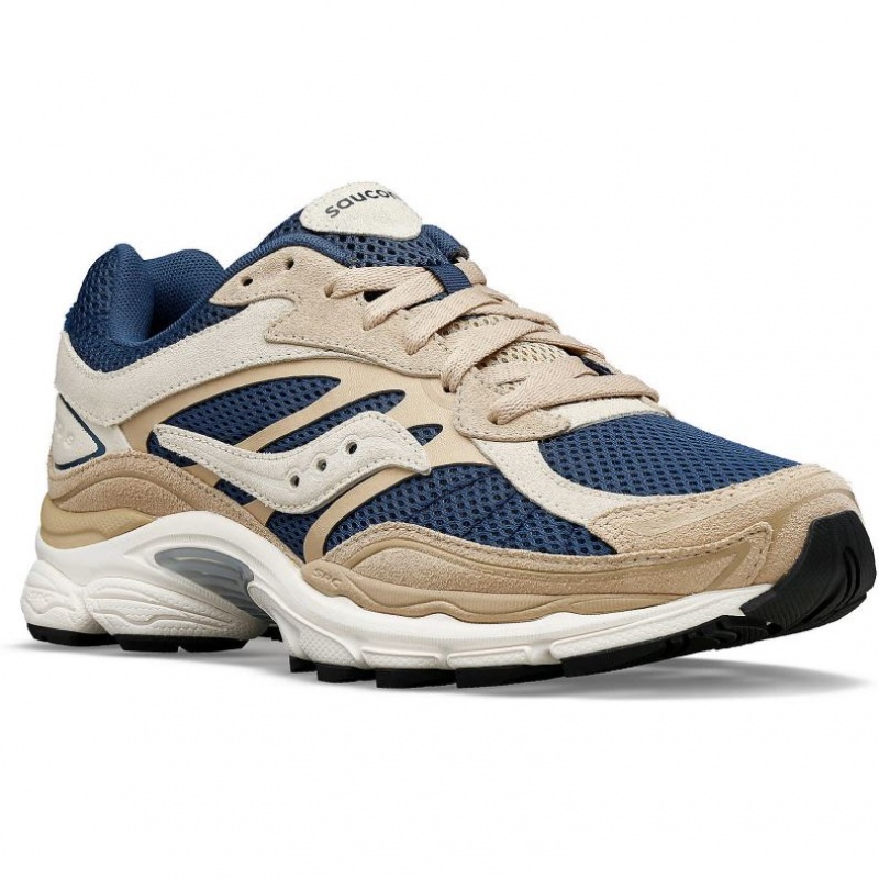 Beige / Blue Men's Saucony ProGrid Omni 9 Premium Sneakers | SG-THSCV