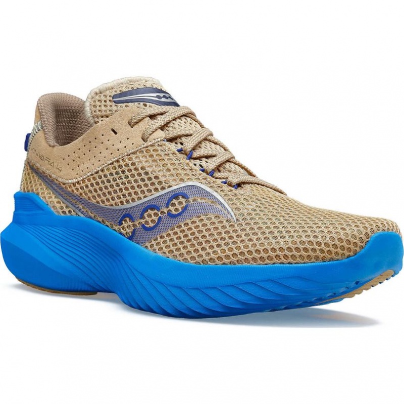 Beige / Blue Women's Saucony Kinvara 14 Running Shoes | SG-CAKZB