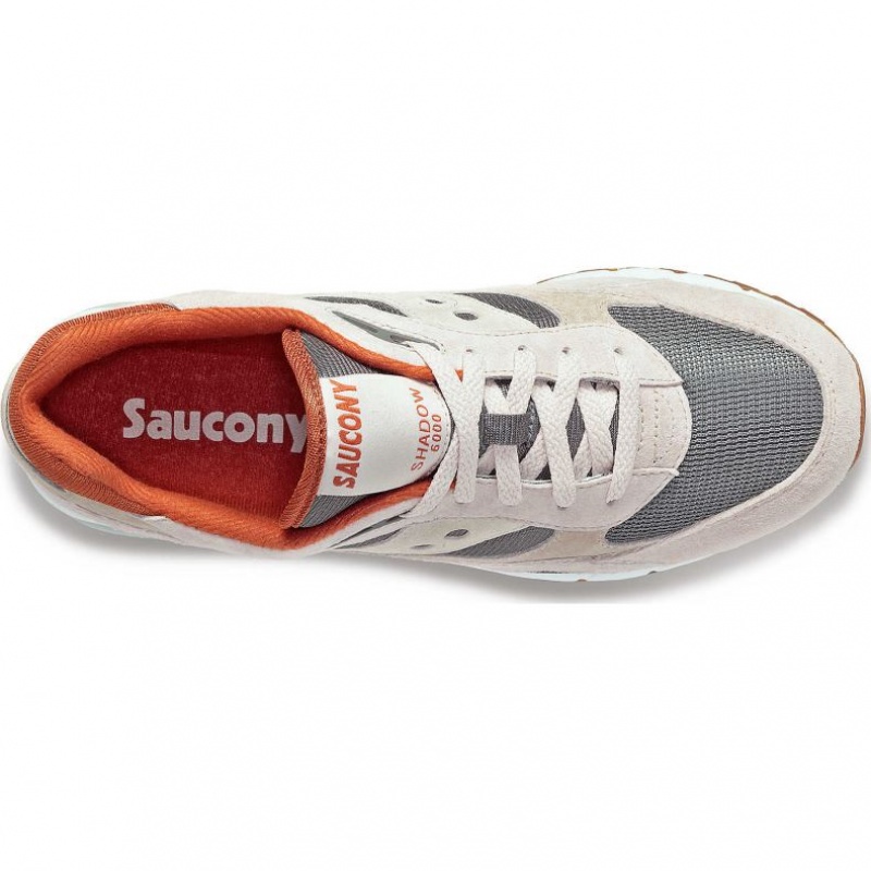 Beige / Grey Men's Saucony Shadow 6000 Sneakers | SINGAPORE-QFPXG