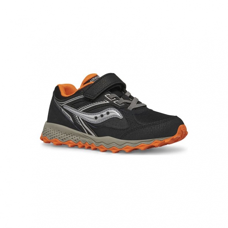 Black Big Kids' Saucony Cohesion TR14 A/C Sneakers | SG-KDRPN