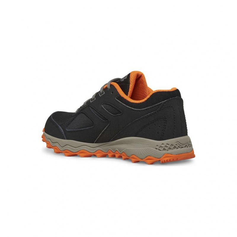 Black Big Kids' Saucony Cohesion TR14 Lace Sneakers | SG-RNFGM