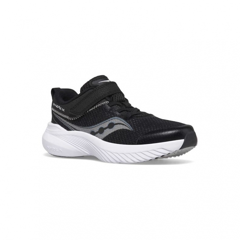 Black Big Kids' Saucony Kinvara 14 A/C Sneakers | SINGAPORE-QPTAD