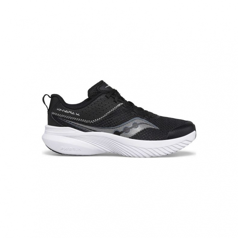 Black Big Kids\' Saucony Kinvara 14 Sneakers | SG-JFRPU