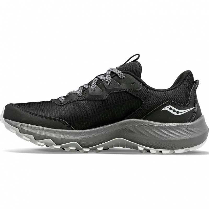 Black Men's Saucony Aura TR Trail Running Shoes | SINGAPORE-OPVRB