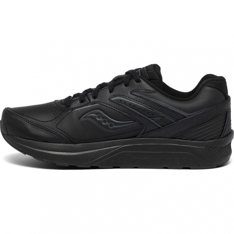 Black Men's Saucony Echelon Walker 3 Extra Wide Running Shoes | SINGAPORE-XHKMQ