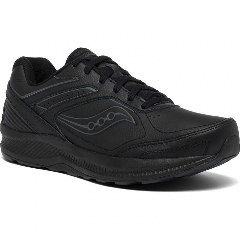 Black Men's Saucony Echelon Walker 3 Walking Shoes | SINGAPORE-EUWJR