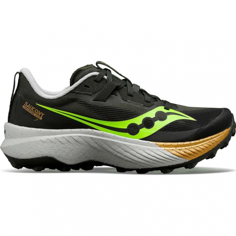 Black Men\'s Saucony Endorphin Edge Trail Running Shoes | SG-XDKGB