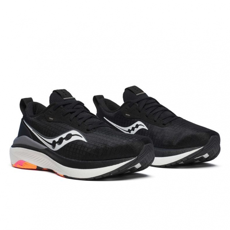 Black Men's Saucony Freedom Crossport Running Shoes | SG-HSQJM