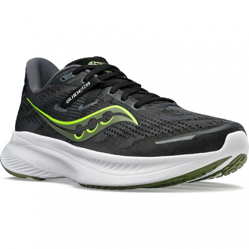 Black Men's Saucony Guide 16 Running Shoes | SG-BOIVY