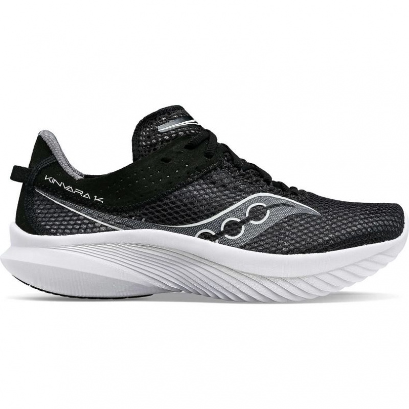 Black Men\'s Saucony Kinvara 14 Running Shoes | SG-CSUIN