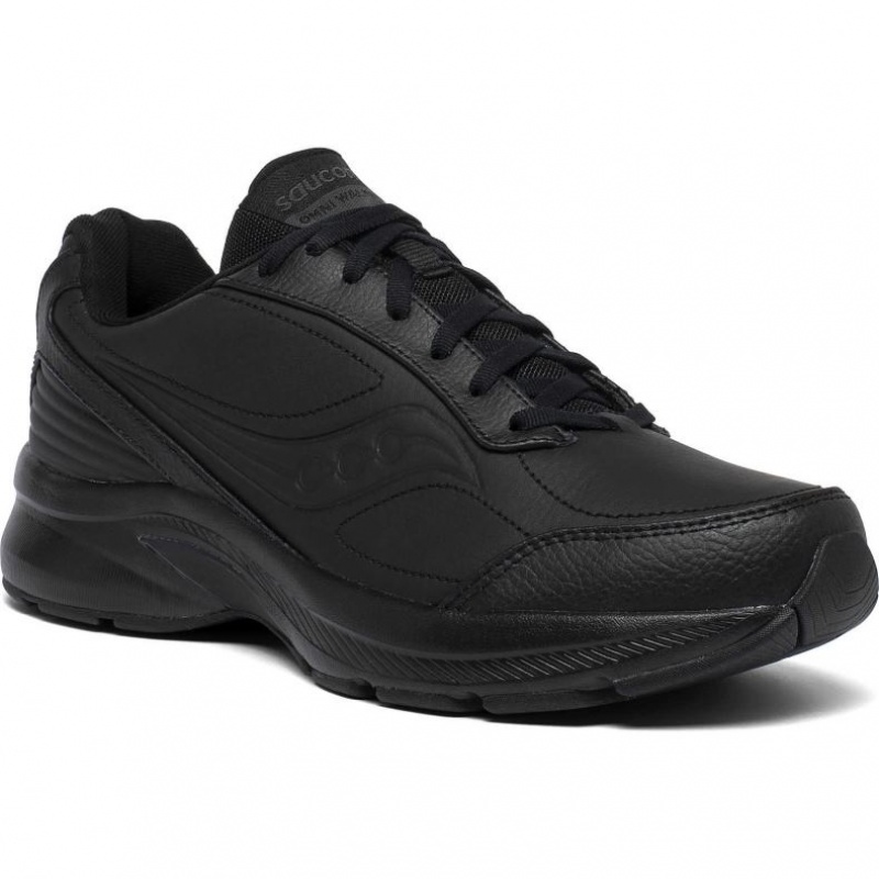 Black Men's Saucony Omni Walker 3 Wide Running Shoes | SINGAPORE-JMXUA