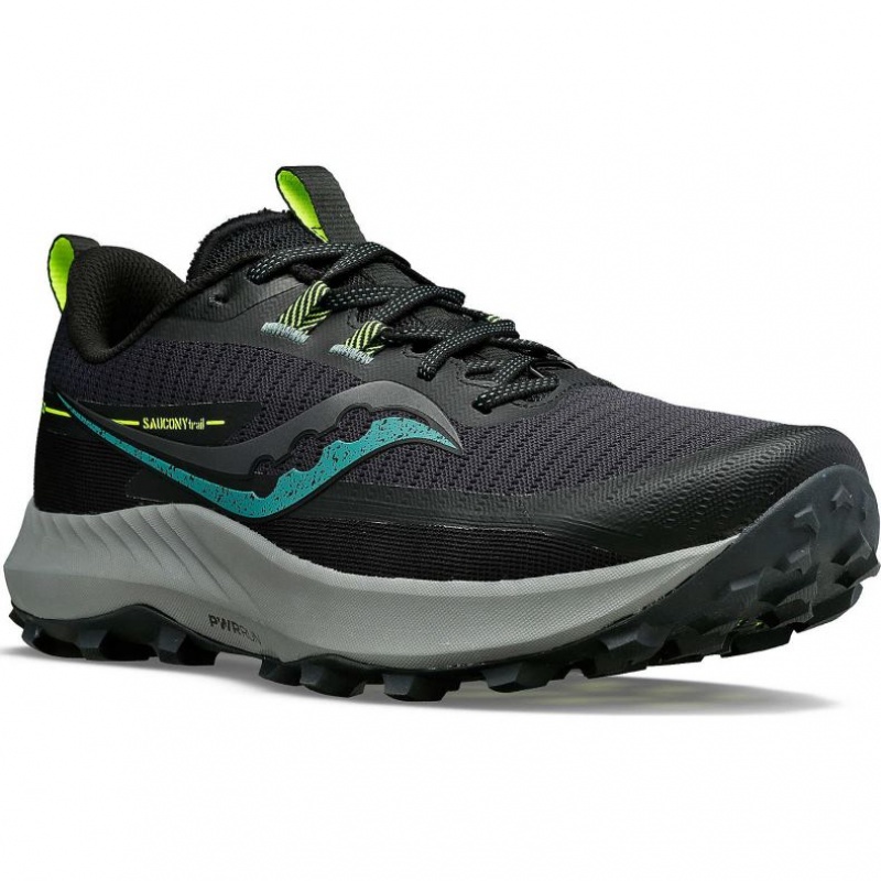 Black Men's Saucony Peregrine 13 Trail Running Shoes | SG-KWJGY