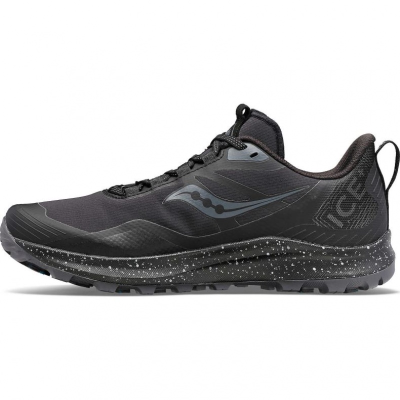 Black Men's Saucony Peregrine ICE+ 3 Running Shoes | SG-UIXGR