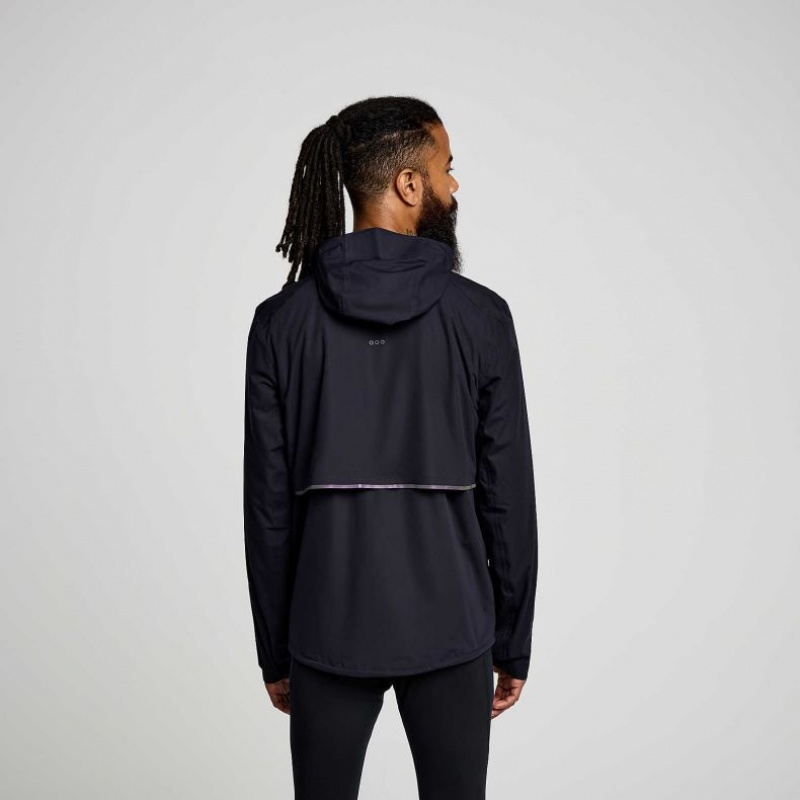 Black Men's Saucony Runshield Jacket | SINGAPORE-BMXRG