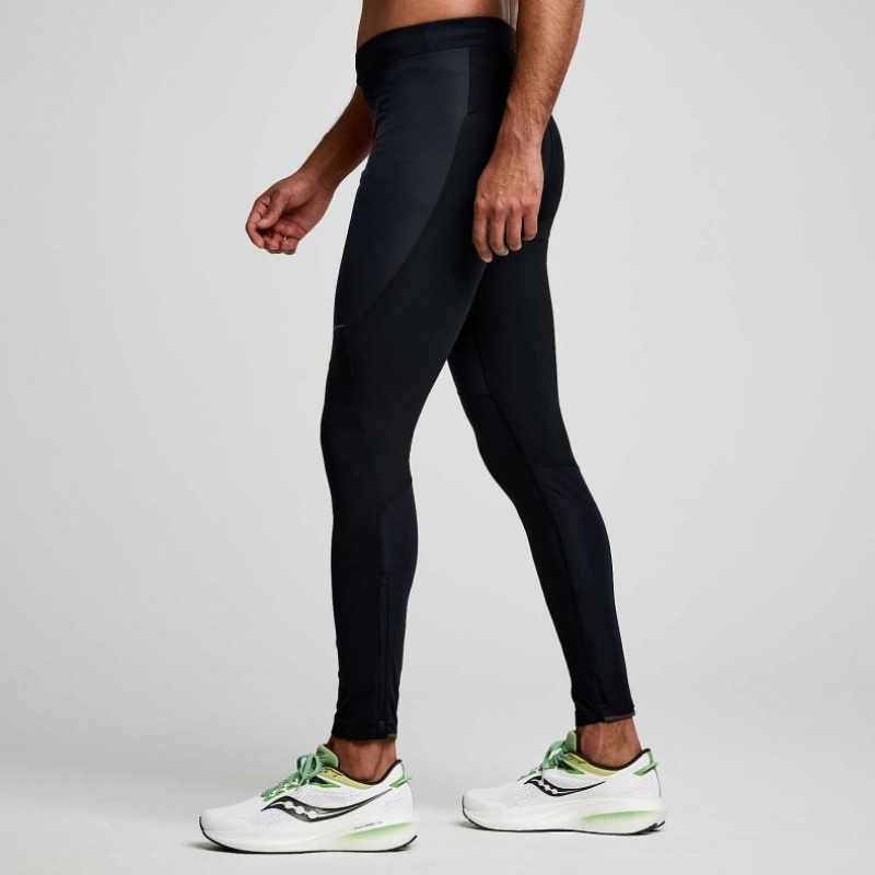 Black Men's Saucony Runshield Tight | SG-NZEJG