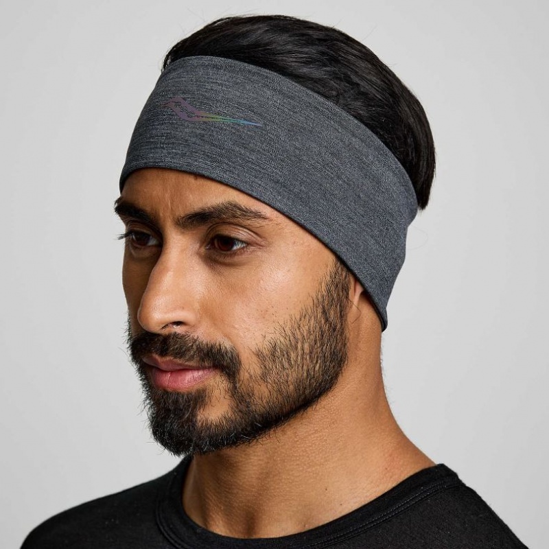 Black Men\'s Saucony Solstice Headband | SG-NKIXH