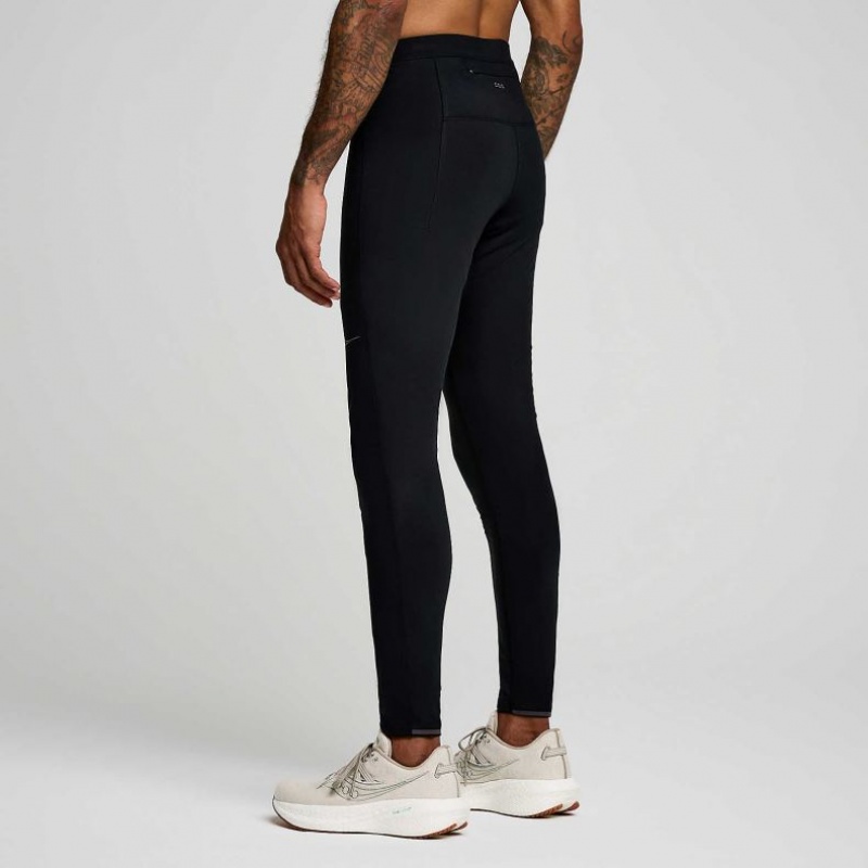 Black Men's Saucony Solstice Tight | SINGAPORE-SWXHD