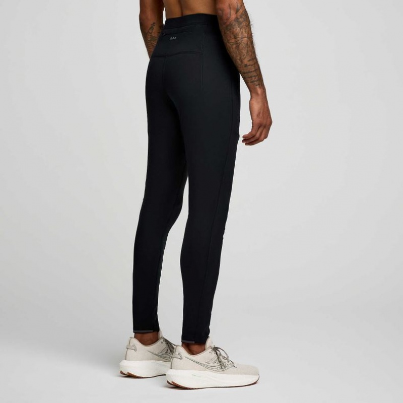 Black Men's Saucony Solstice Tight | SINGAPORE-SWXHD