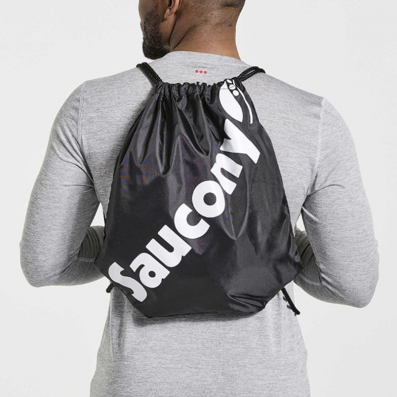 Black Men\'s Saucony String Bag | SINGAPORE-QXVGM