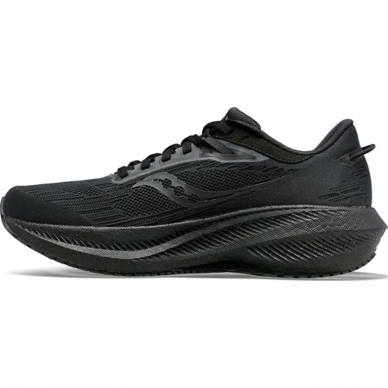 Black Men's Saucony Triumph 21 Running Shoes | SINGAPORE-GAKRE