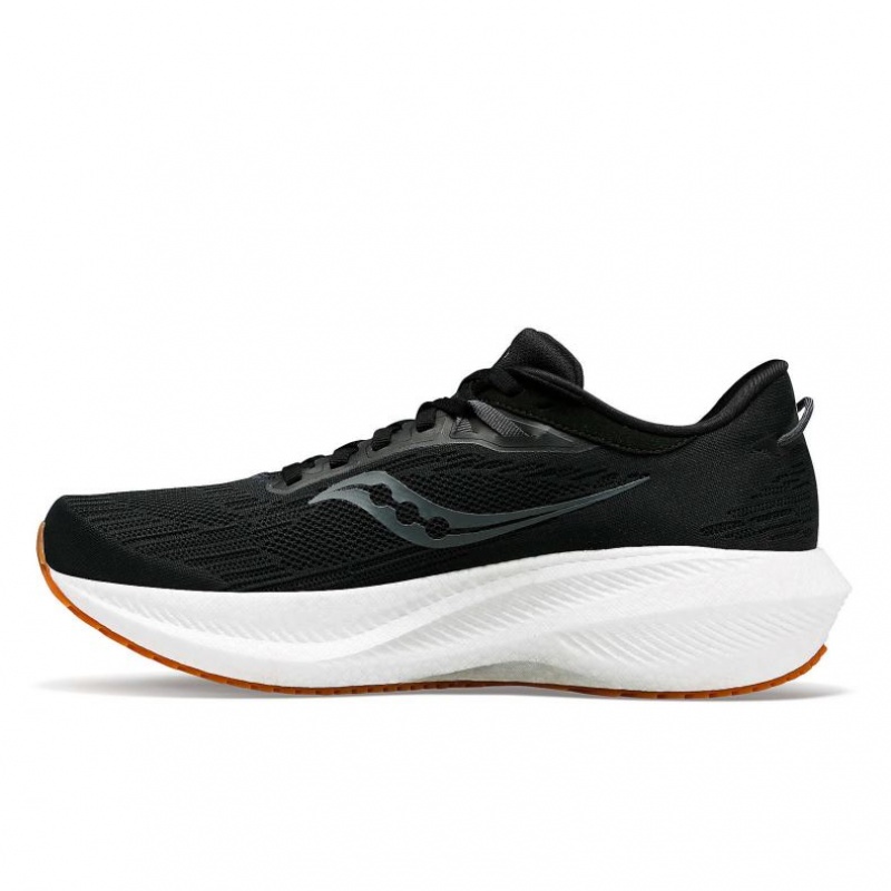 Black Men's Saucony Triumph 21 Running Shoes | SINGAPORE-GSZPD