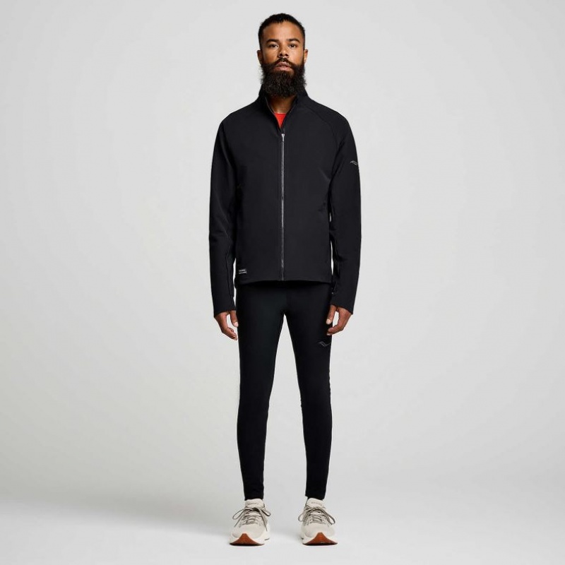 Black Men's Saucony Triumph Jacket | SINGAPORE-YESWZ