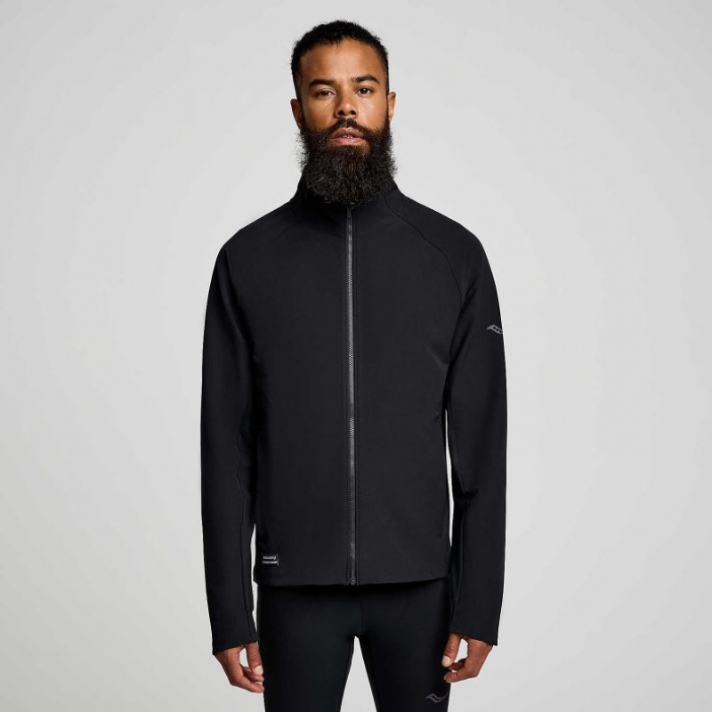 Black Men\'s Saucony Triumph Jacket | SINGAPORE-YESWZ