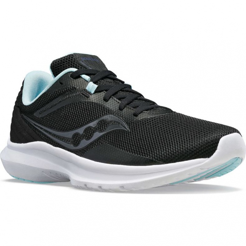 Black Women's Saucony Convergence Running Shoes | SINGAPORE-PQJTD