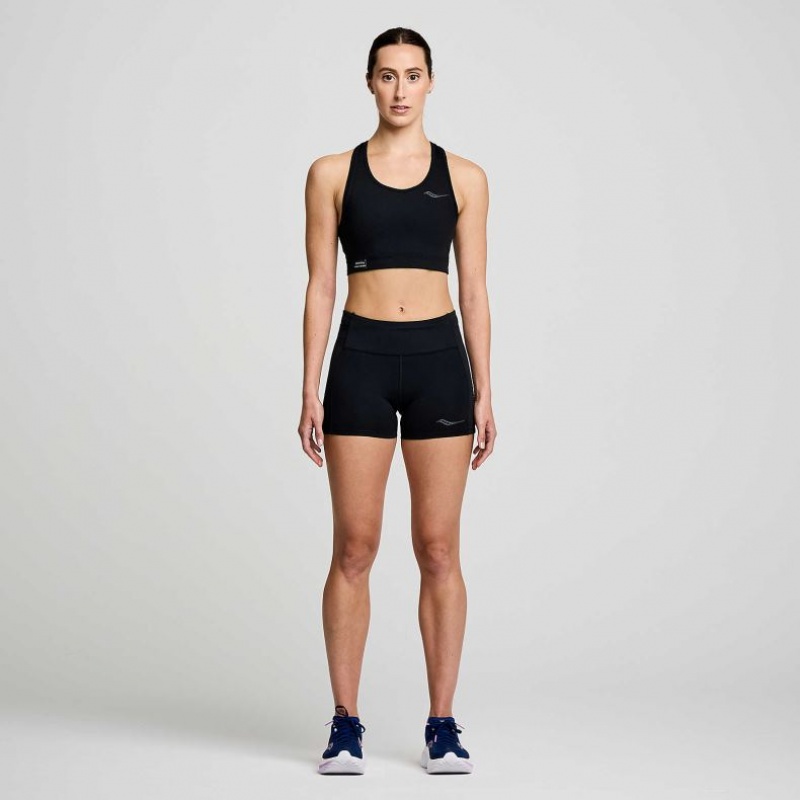 Black Women's Saucony Fortify Bra | SG-EIXRH