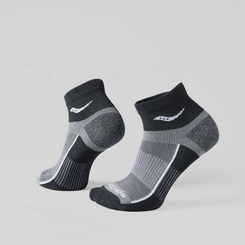 Black Women\'s Saucony Inferno Quarter 3-Pack Socks | SINGAPORE-TUMWQ