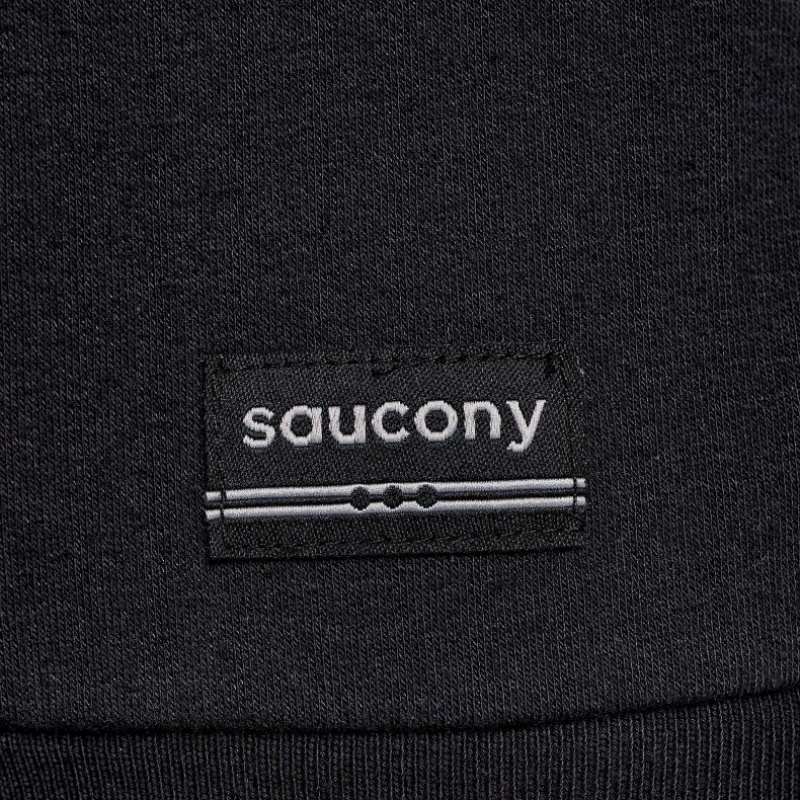 Black Women's Saucony Recovery Zip Tunic Hoodie | SINGAPORE-WNGKI