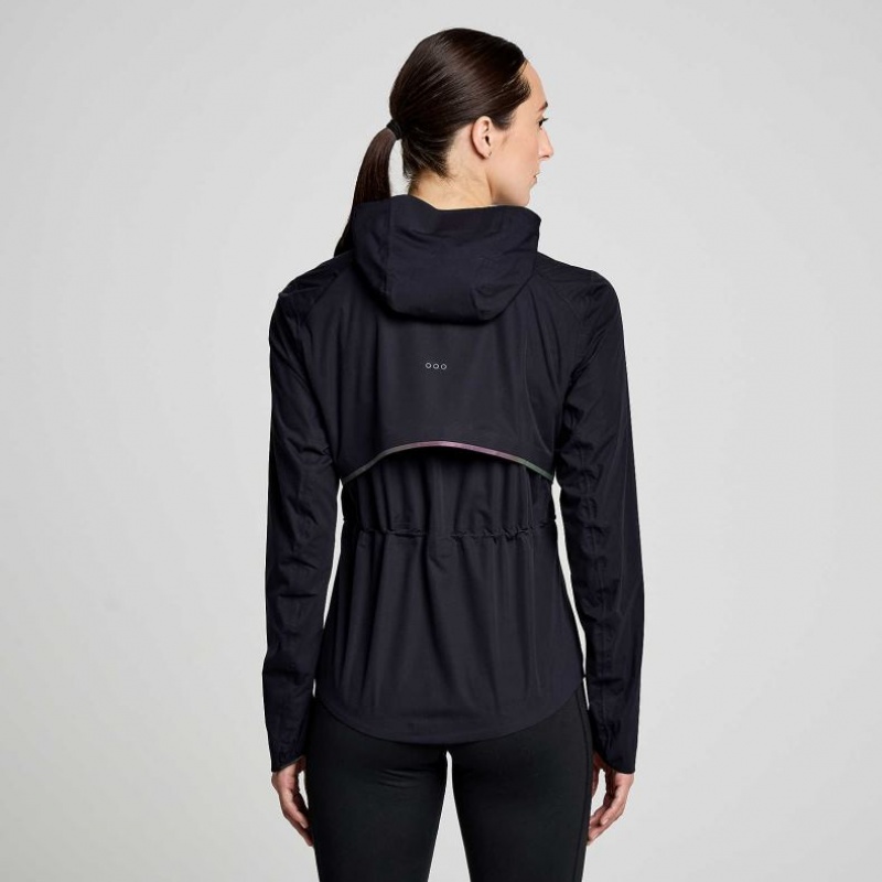 Black Women's Saucony Runshield Jacket | SINGAPORE-WROZT