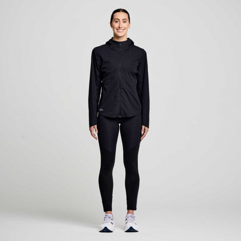 Black Women's Saucony Runshield Jacket | SINGAPORE-WROZT