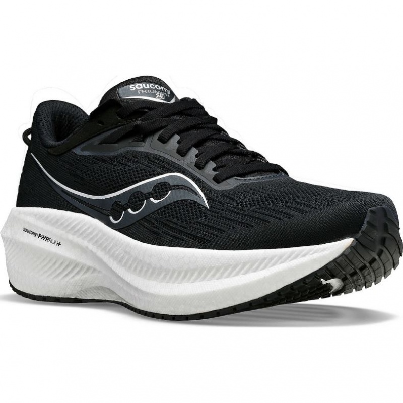 Black Women's Saucony Triumph 21 Running Shoes | SINGAPORE-ALEVC