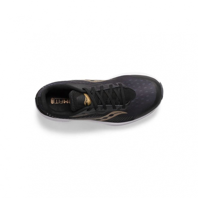 Black / Gold Big Kids' Saucony Endorphin KDZ Sneakers | SG-BLKFA