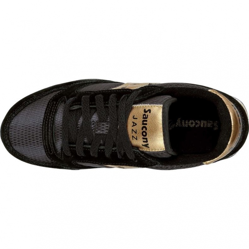 Black / Gold Women's Saucony Jazz Original Sneakers | SINGAPORE-QJDCG