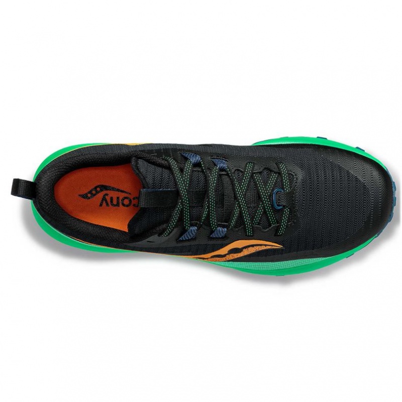 Black / Green Men's Saucony Peregrine 13 Trail Running Shoes | SG-AIONL